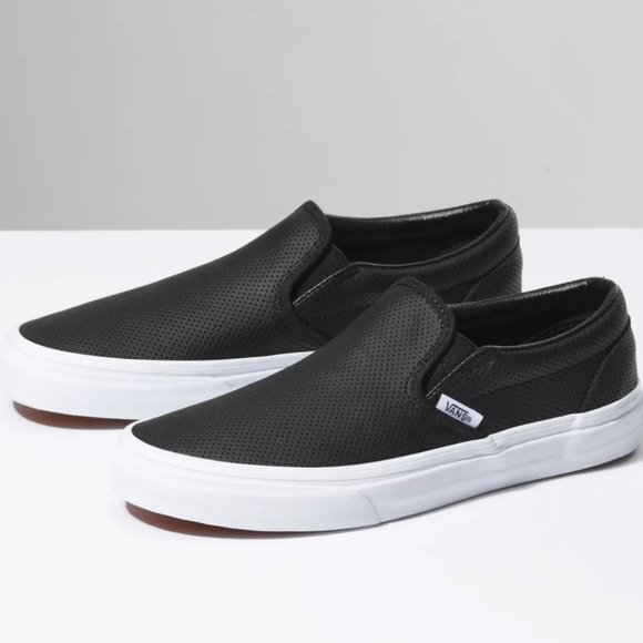 Vans Shoes - Vans Perforated Leather Slip-On